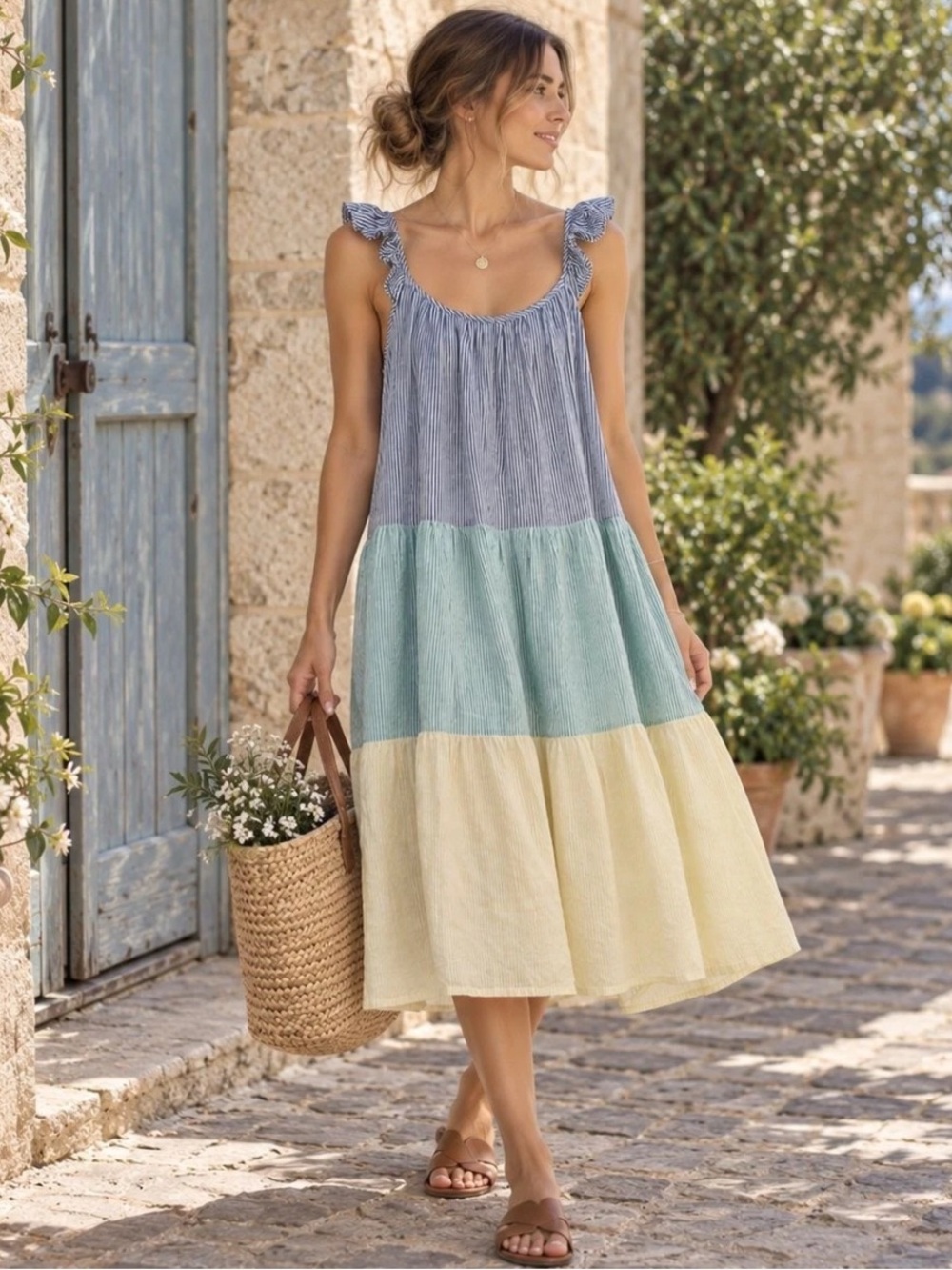 Rails Striped Capri Dress